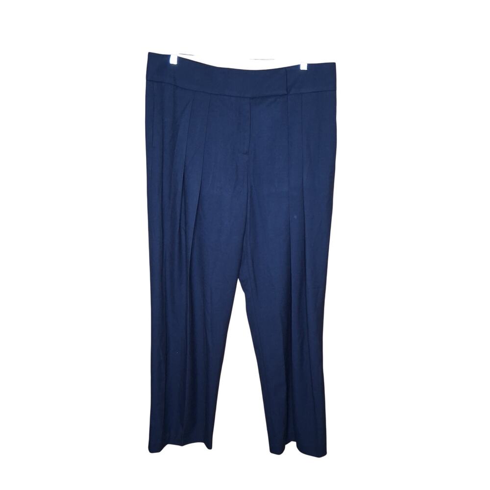 NWT Ladies Meshki Dark Navy Penelope Pleated High Waisted Pant 3XL/20